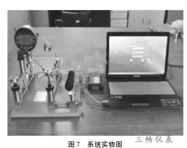 壓力變送器系統檢定整體配置實物圖